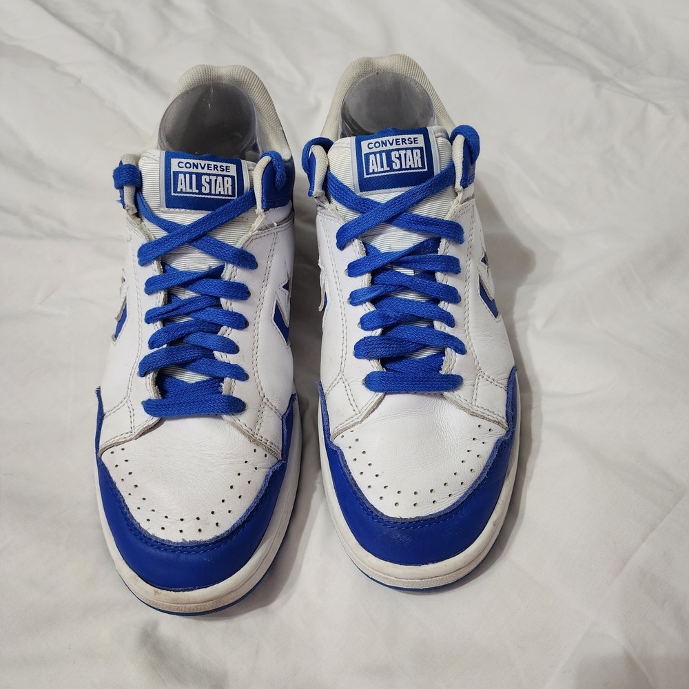 Converse Weapon Mens 8.5 Blue White Iconic Sneakers Classic